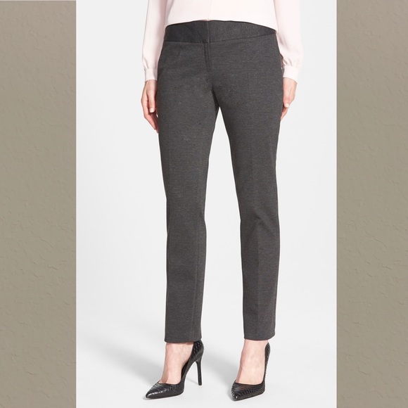 Vince Camuto Pants - Vince Camuto Dark Heather Grey Ponte Ankle Pants